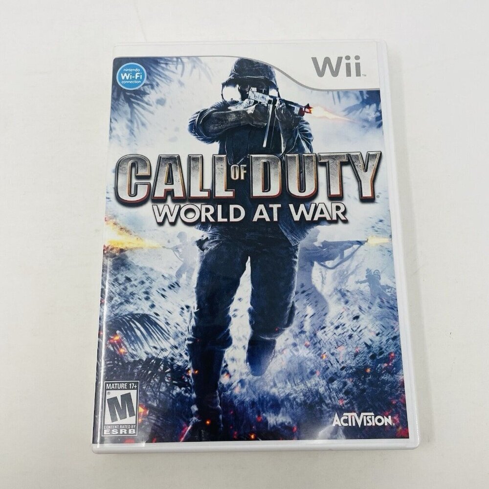 Nintendo Wii Call of Duty World At‎ War Video Game 2008 Activision Mature 17+